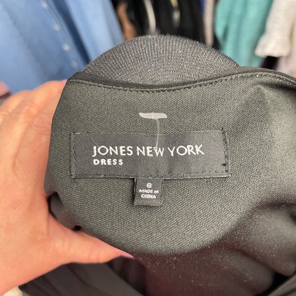 Jones New York Womens Size 6 Sleeveless Black Maxi Dress NWT - Picture 8 of 10